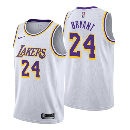 Kobe Bryant hotsell White Jersey 24